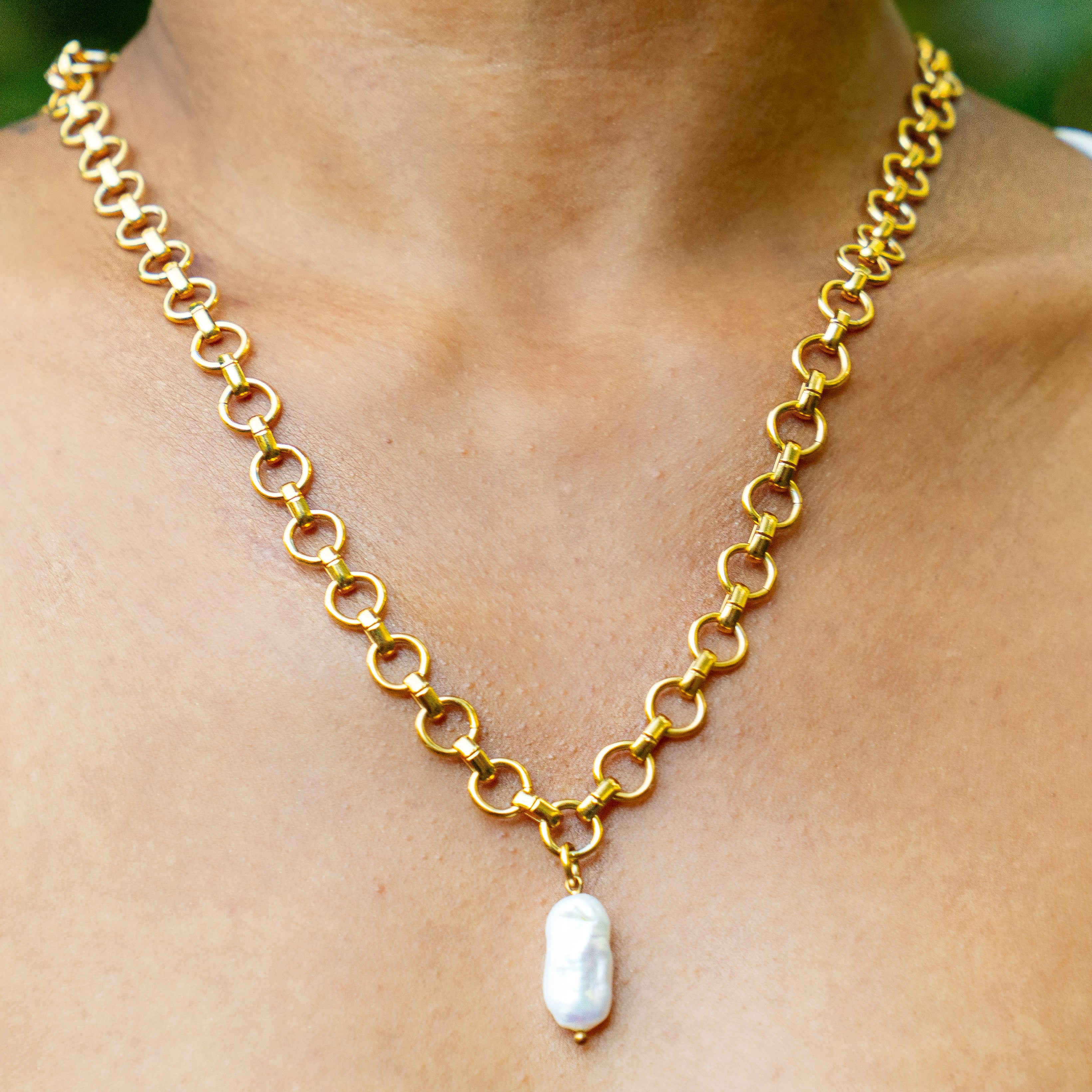 Lex Pearl Necklace worn as a necklace